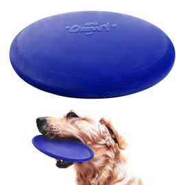 SuperChewy Tough Flying Disc Toy | Lifetime Replacement | Strong Natural Rubber | Great Dog Fetch Toys | Rubber Disc Toy for Dogs | Ultra Durable Chew Toys for Aggressive Chewers | for All Breeds