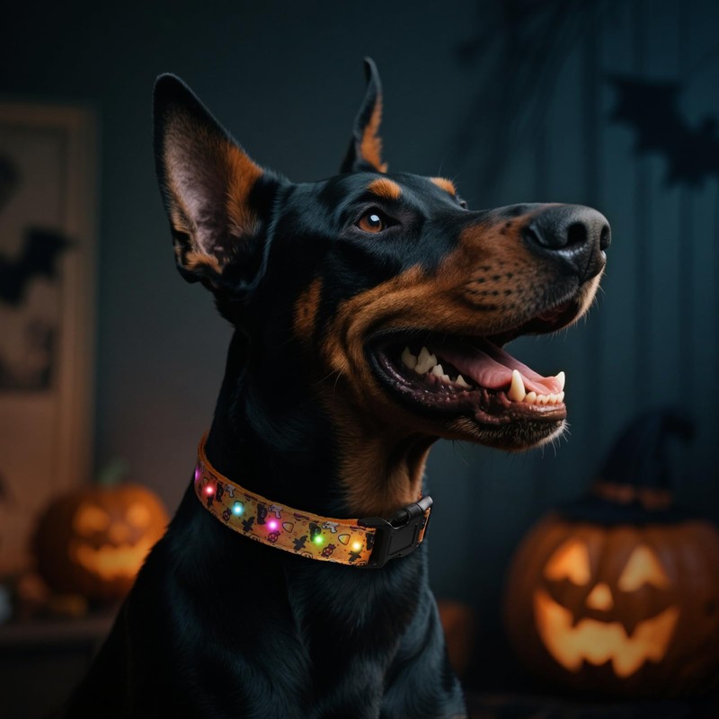Halloween Light Up Dog Collar, LED Dog Collar Glow in