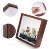 3D Shadow Box 8.8x8.8"(22.5x22.5 x6.5cm) Picture Frame Wooden Deep Box