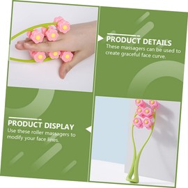 Mikinona Arm Massagers Flower-shape Thin Face Rollers Multipurpose Massage Random Color