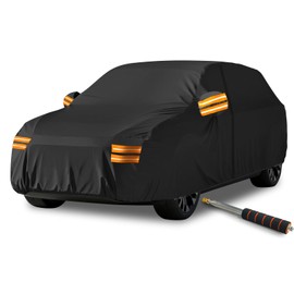 ZORNTORIX SUV Car Cover Waterproof All Weather, Car Covers for Automobiles with 420D Oxford Waterproof 6000Pa Zipper Telescopic Rod Full Cover Universal Fit SUV Up to 193'