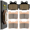 Caltric Front And Rear Brake Pads for Yamaha FZR400 FZ600