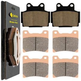 Caltric Front And Rear Brake Pads for Yamaha FZR400 FZ600 1986-1989