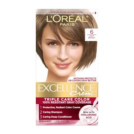 L'Oreal Excellence Creme, Light Brown [6] 1 Each (Pack of 3)