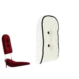 Lowrider White Velour Sissy Bar Back Cushion for Bike. Bike Part for Cruiser, BMX, Trike, Bicycle Parts