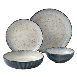 TTU-A5430-ECM Tabletops Gallery Jura 16PC Dinnerware - Blue