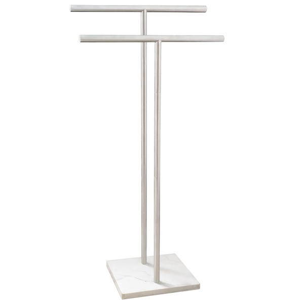 EADOT 40 Inch Standing Towel Rack Double-T Shape Tall Bath