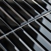 Miscasa Peel and Stick Black Mirror Strip Backsplash Tile, Self