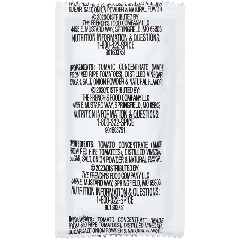 French's Tomato Ketchup Packets, 1000 count - One Box of