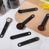 5Pcs Black Measuring Spoons Universal Easy to Read Measuring Cup
