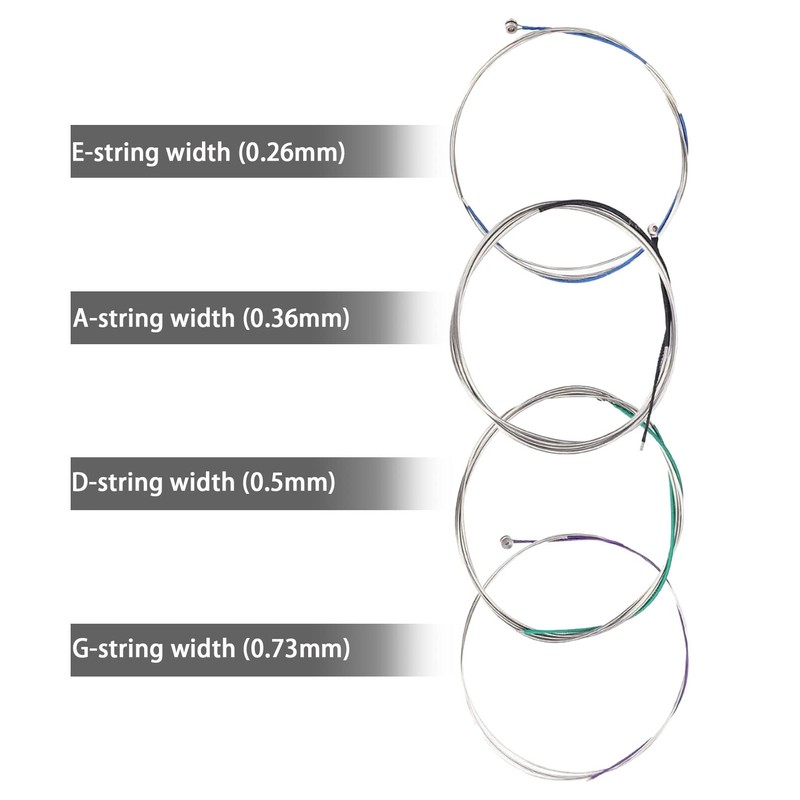 4Pcs Violin Strings,Size 4/4 and 3/4 String Universal Full Set