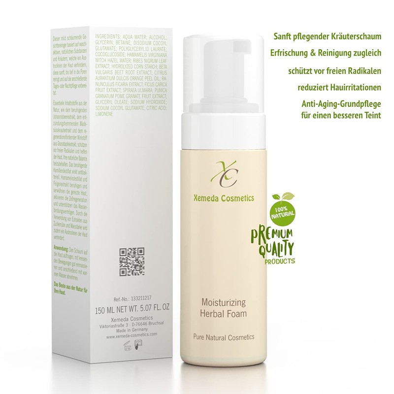 Herbal Cleansing Foam - for a gentle and gentle facial