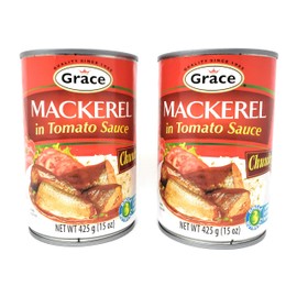 Grace Mackerel in Tomato Sauce Chunky 15oz, 2 Pack