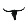 Black Beaded Bull Western Steer Skull Wall Decor