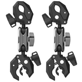 Motorcycle Mount Kit (2-Pack) for Insta360 X5 X4, Pole Clamp Selfie Stick Mount for GoPro Insta 360 DJI Action 5 Pro Osmo Pocket 3 Bike Handlebar/Extension Rod/Seat Rail/Pipe Holder Accessories