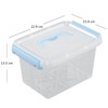 Ortodayes Stackable Storage Container with Lid, Plastic Storage Boxes Set