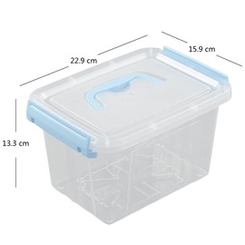Ortodayes Stackable Storage Container with Lid, Plastic Storage Boxes Set of 6 (3 liter)