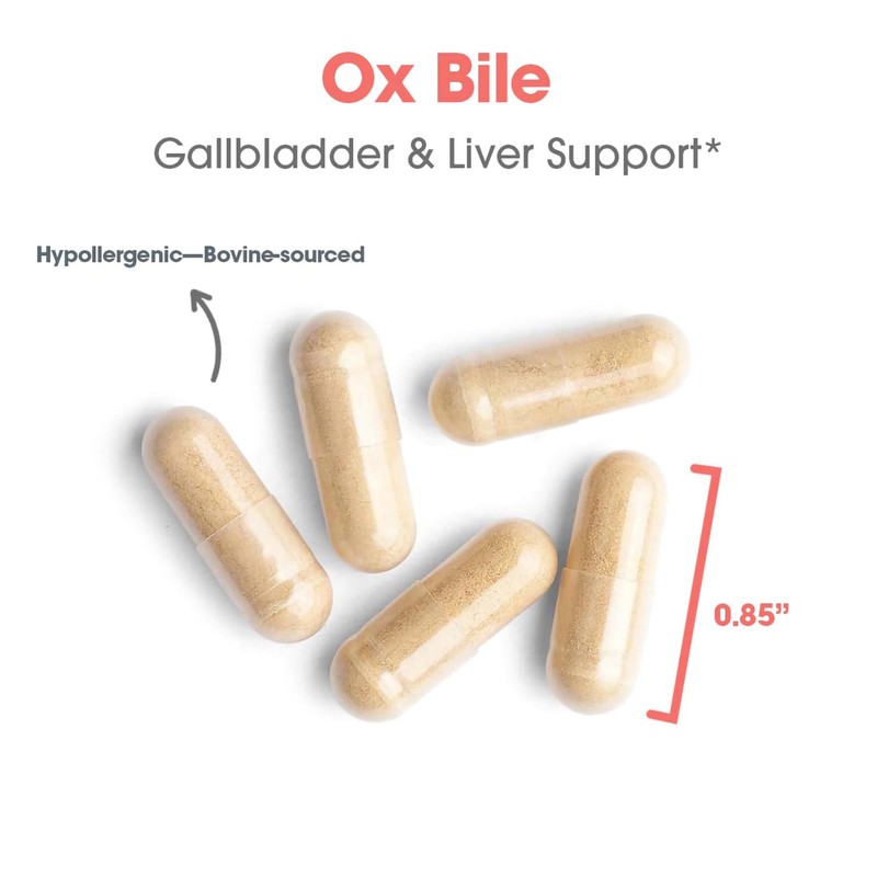 Allergy Research Group Ox Bile 500mg - Ox Bile Supplements