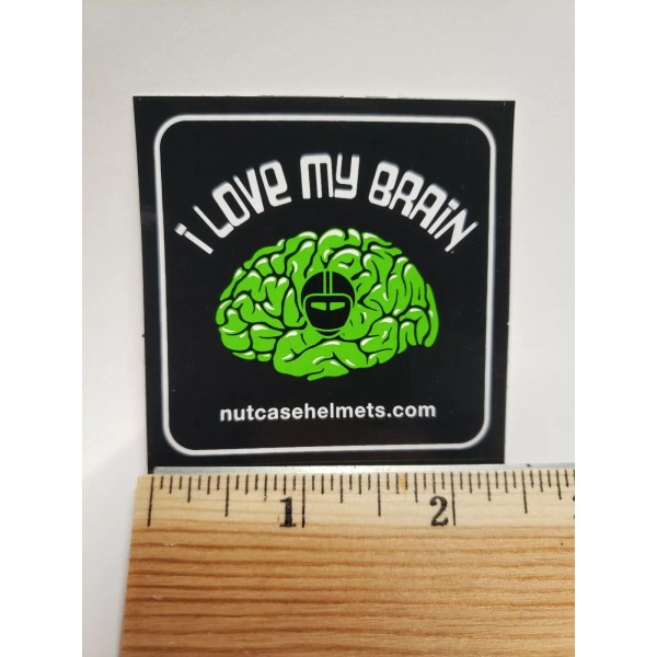 Nutcase 2.5" Nutcase I love my Brain Helmet bike sticker