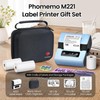 Phomemo M221 Label Printer, Bluetooth Thermal Label Maker Set, Portable