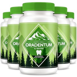 (5 Pack) Oradentum Capsules - Discover The Himalayan Secret for a Perfect Smile, Premium Formula for Complete Oral Health, Original and Natural Blend for Healthy Teeth and Gums, Review (300 Capsules)
