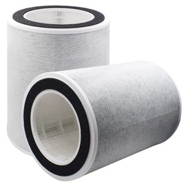 Cleangela 2-PACK HP200 True HEPA Replacement Filter Compatible with Shark HP201 HP202 Air Purifier MAX, Compare to # HE2FKBASMB & HE2FKBAS