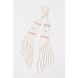 Free People NEW FREE PEOPLE RILEY PONEY SCARF BEADED EMBELLISHED SCRUNCHIE