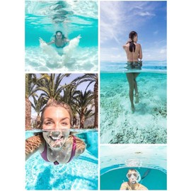 Kiowon GoPro HERO12, HERO 11, HERO 11, HERO 10, HERO 9, Dome Port, Transparent Dome for Go Pro, 99.8 ft (30 m), Underwater Photography, Housing Case, 180° Ultra Wide Angle, Waterproof Case, Ideal for