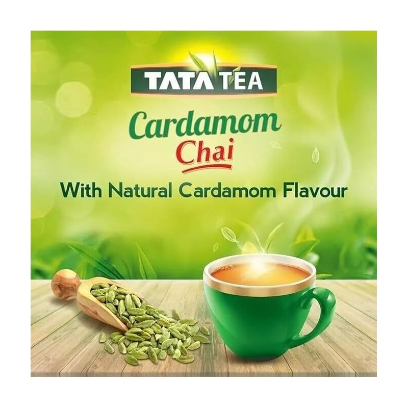 TATA TEA Elaichi Chai (CARDAMOM TEA) 100g (50 TEA BAGS)
