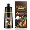 Shampoo para Canas con Tinte, Dark Brown Hair Dye Shampoo