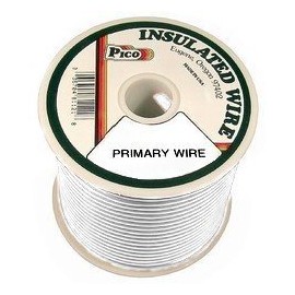 16 AWG White Primary Wire - Spool