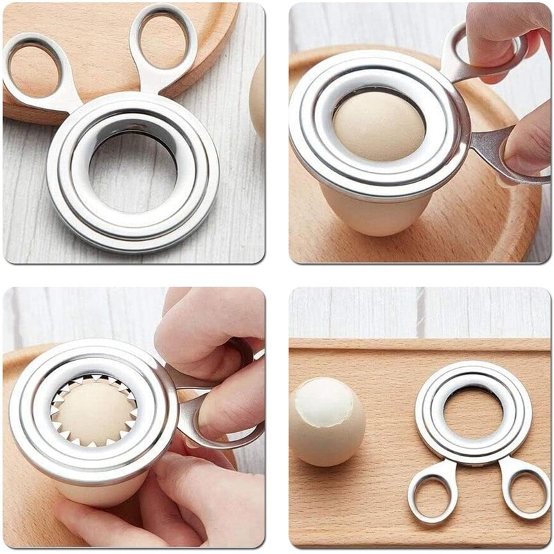 Stainless Steel Egg Scissor, Egg Opener, Egg Topper Cutter, Dishwasher