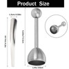 Stainless Steel Eggshell Opener with Egg Spoon, Egg Cracker Topper