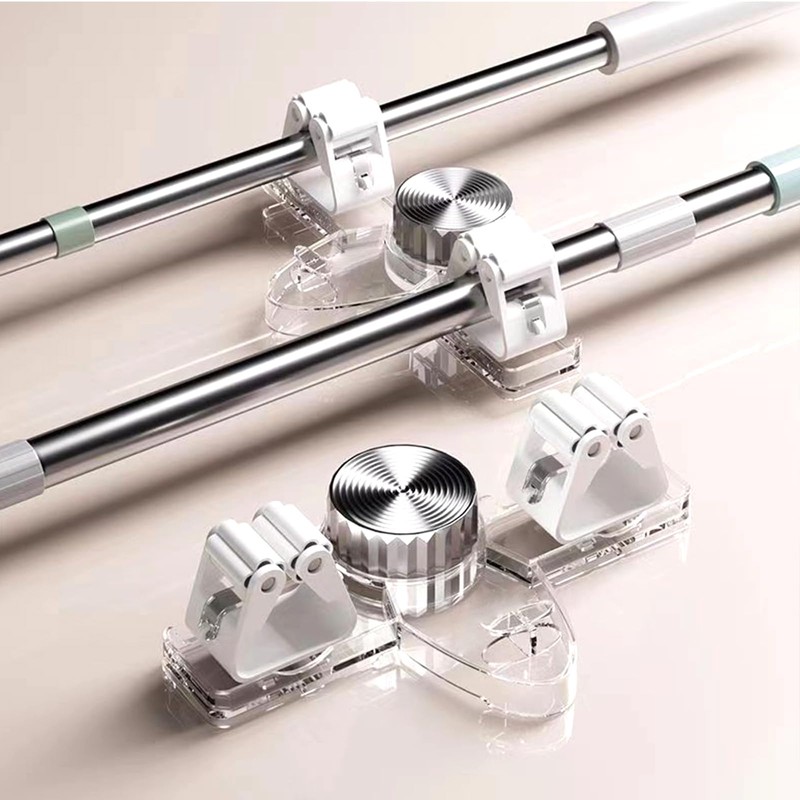 yunanwa 6PCS Broom Holder Mop Hanger Wall Mount, No Drill