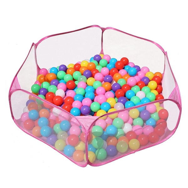 Jacone Portable Cute Hexagon Children Ball Pit, Indoor and Outdoor