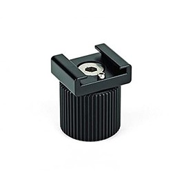 JOBY Cold Shoe PRO, Cold Shoe PRO Mount for Accessories, Adapter for 1/4”-20 Attachment, for Mounting Accessories, Live Streaming, Tik Tok, in Aluminium and Stainless Steel