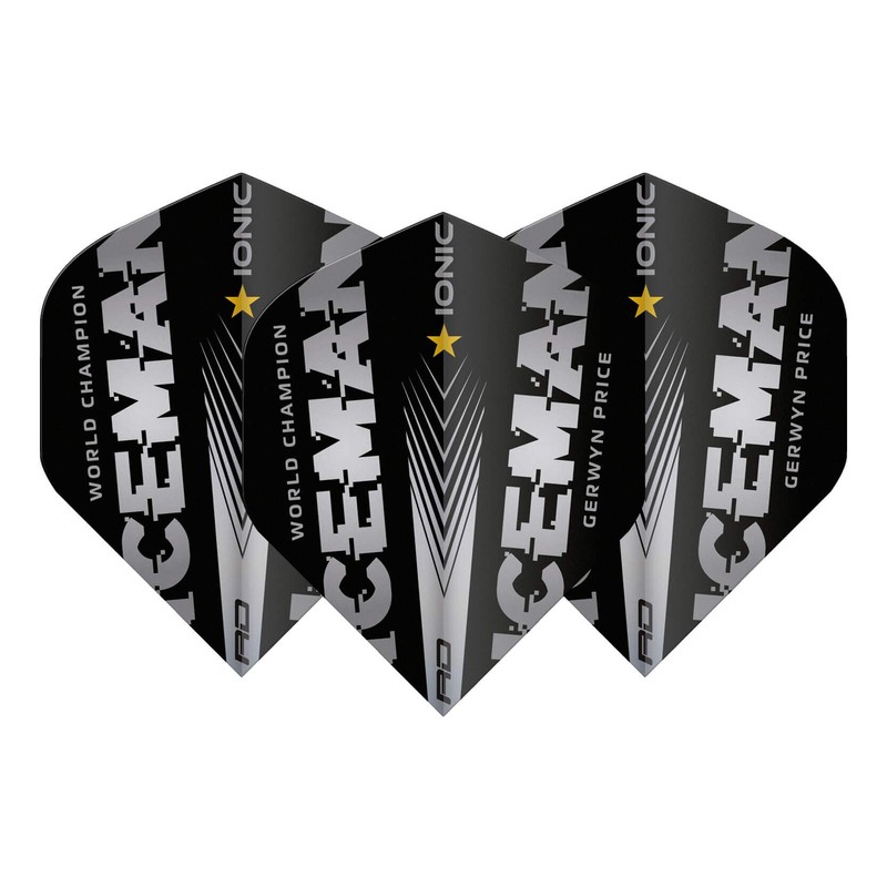 Gerwyn Price Iceman World Champion Silver Edition Dart Flights -