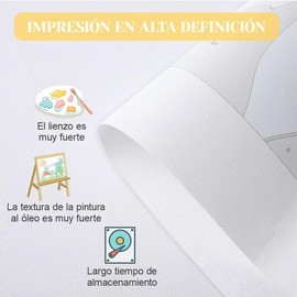 Pintura Numeros Pintar para Adultos, Paint by Numbers30*40cm, con Pinturas Acrílicas y Lienzo para Pintar, con 3 Pinceles, Sin Arrugas Enrollada Cuadros Decorativos,Juego Manualidades Pintura