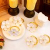 6 Pcs Napkin Rings, Flower Napkin Rings Holder Floral Table