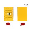 Mazeran Bee Shaped Combination Lock Journal, PU Leather Hard Cover