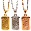 Juraice Hawaiian Jewelry Necklace Plate Scroll Wave Stone Cubic Zirconia