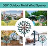 VEWOGARDEN 360° Outdoor Wind Spinner, Wind Sculpture Spinner with Metal