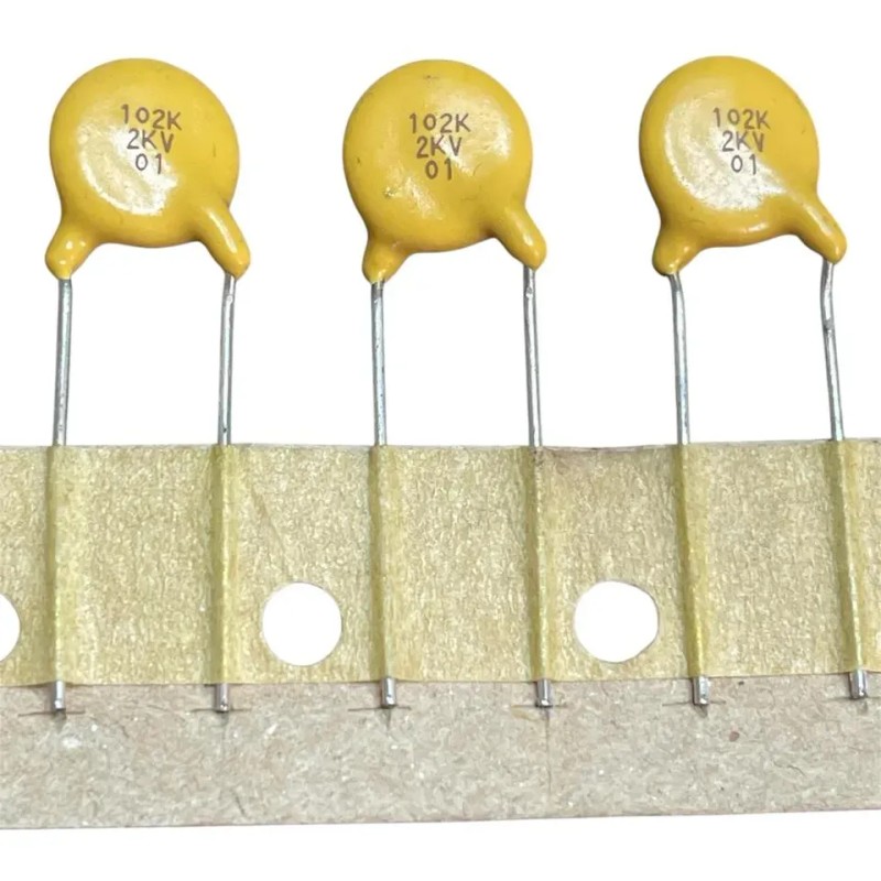 20 Piezas Capacitores Cerámicos 102k 2kv Azul Radial