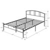 VECELO 14 inch Full Size Bed Frame Metal Platform Mattress