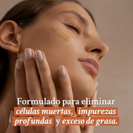 Exfoliante Facial en Gel | Con Manzanilla, Caléndula, Aloe Vera y Toronja | Remueve Células Muertas y Elimina Impurezas | Limpieza Profunda para Todo 