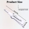 Lock Pick, 2 in 1 Master Key with Hexagonal Wrench,