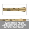 Target Darts Swiss Point Storm Steel Points, Onyx (Pack of