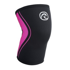 Rehband Knee Support 3 mm Neoprene, Lightweight Knee Support for Men and Women, Bandage Knee for Endurance Sports, Breathable Sports Bandage, Colour: Pink, Size: S