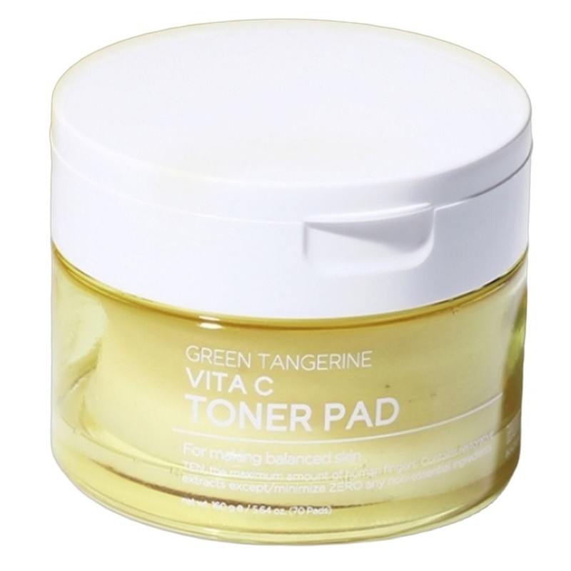 Ten Zero Moisture Absorbent Cosmetic Toner Pad Green Tangerine Vita