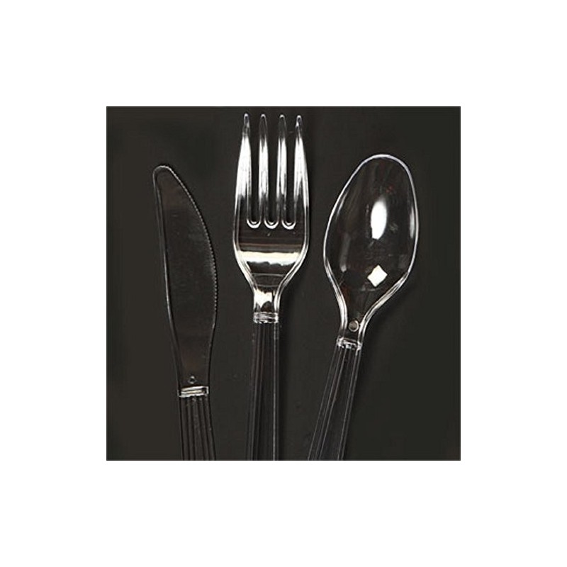 Party Heavy Duty Plastic 48 Piece Cutlery Set